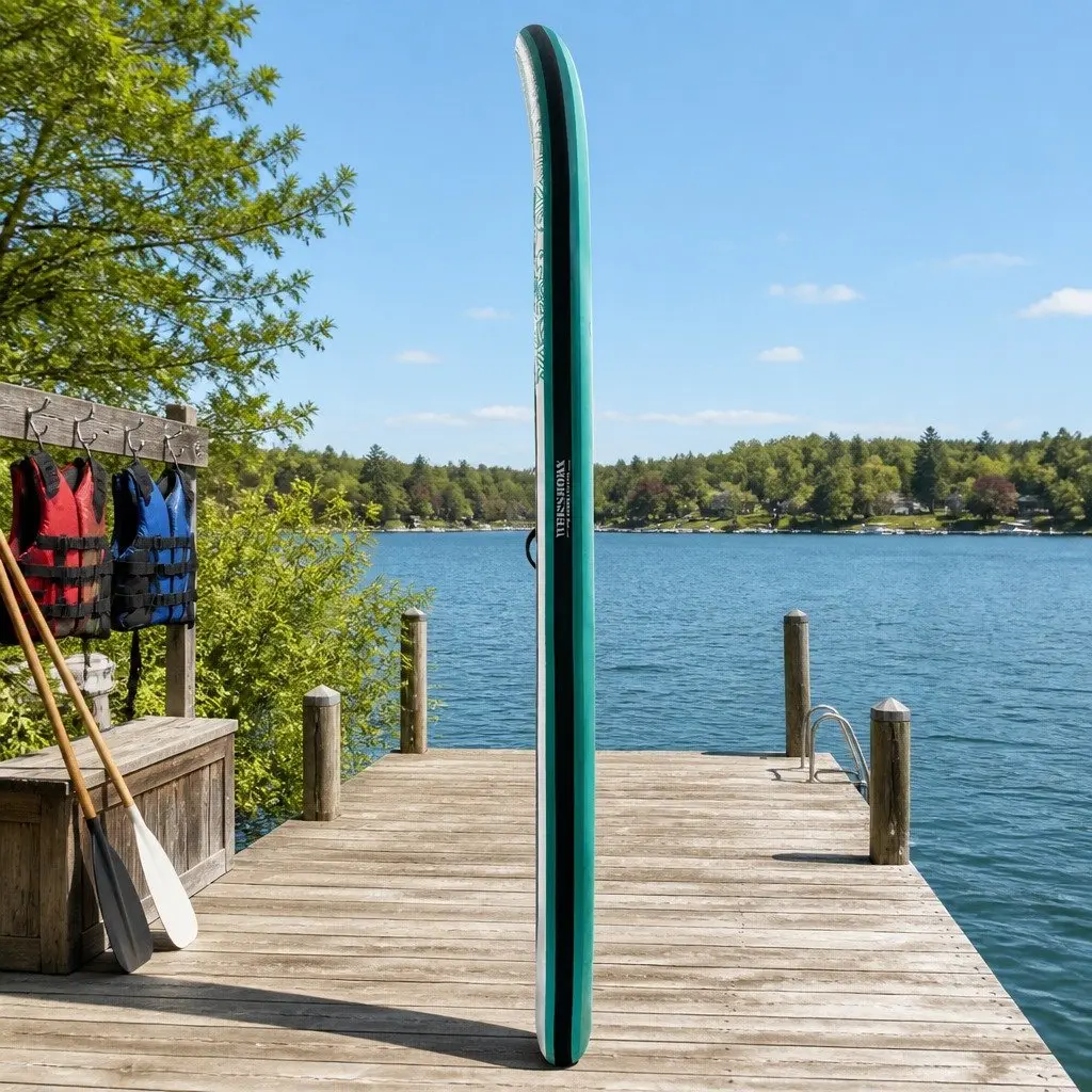Inflatable Stand Up Paddle Board Drop-Stitch Core 10.6ft Green
