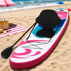 11ft Inflatable SUP Surfboard in Pink with Paddle & Pump