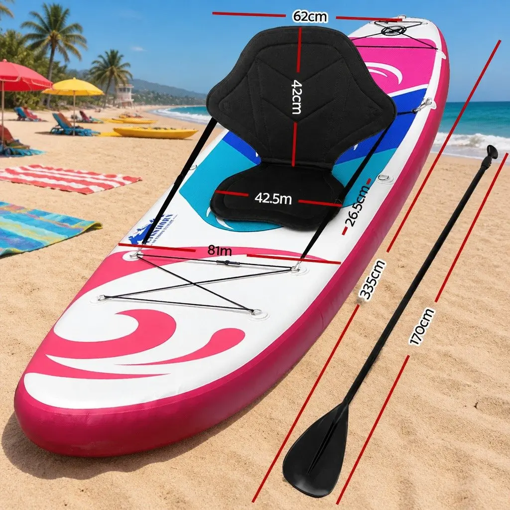 Stand Up Paddle Board Inflatable 11ft Drop-Stitch Core Pink