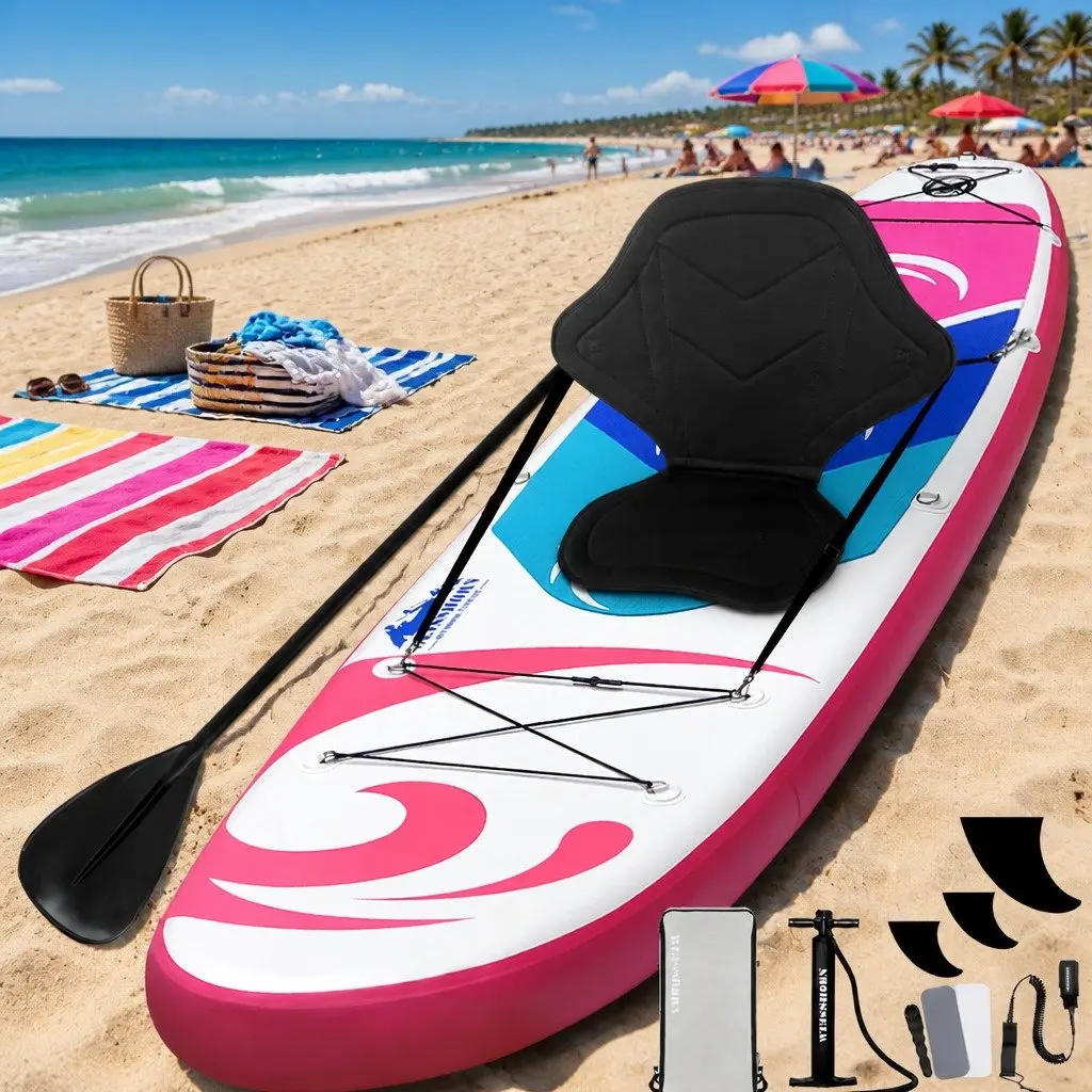 Stand Up Paddle Board Inflatable 11ft Drop-Stitch Core Pink