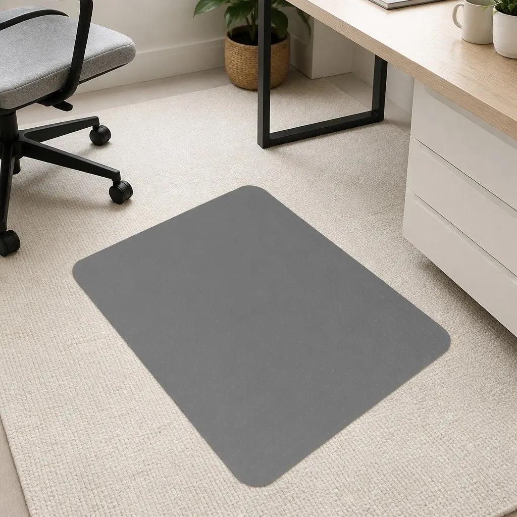 Black PVC Chair Mat with Gripper Backing