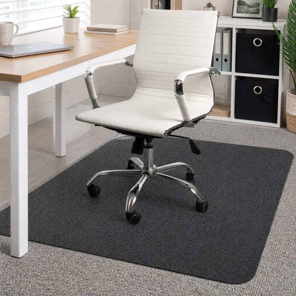 Black PVC Chair Mat with Gripper Backing