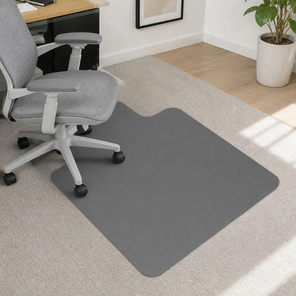 Hard Floor Chair Mat 135cm x 114cm with Gripper Back
