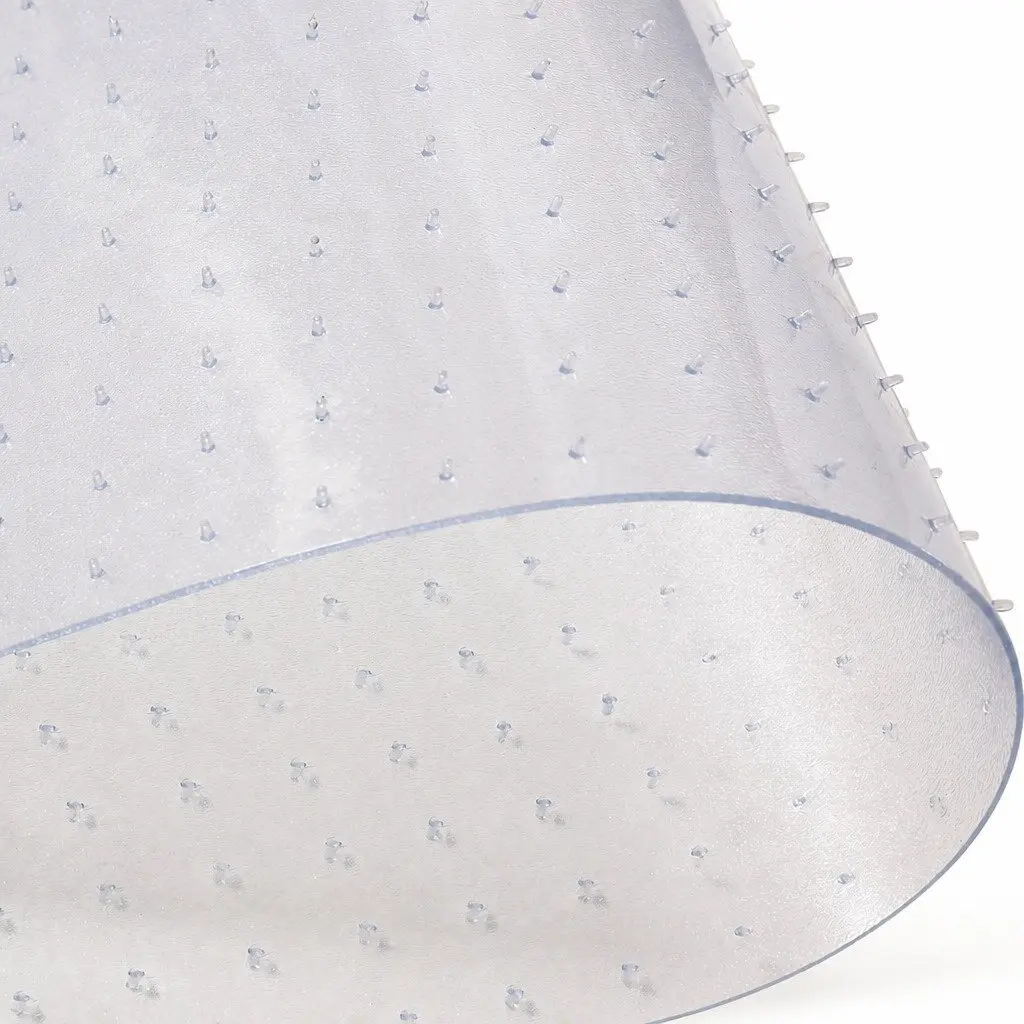 Chair Mat PVC 135cm x 114cm Clear Gripper Back for Carpet Floor Protection Office Home Use