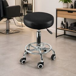 Swivel Bar Stools with Adjustable Height and Chrome Base