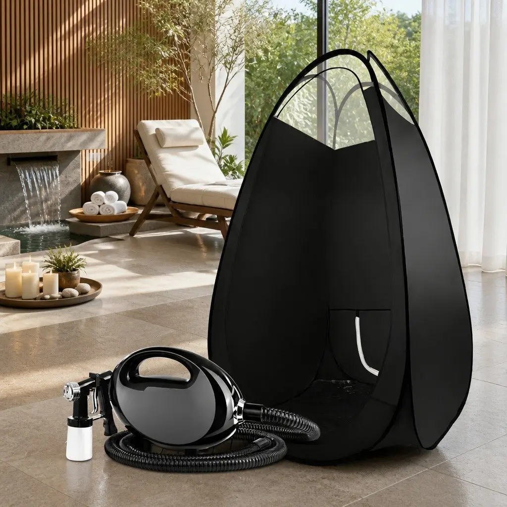 HVLP Spray Tan System with Pop Up Tent for Home Use