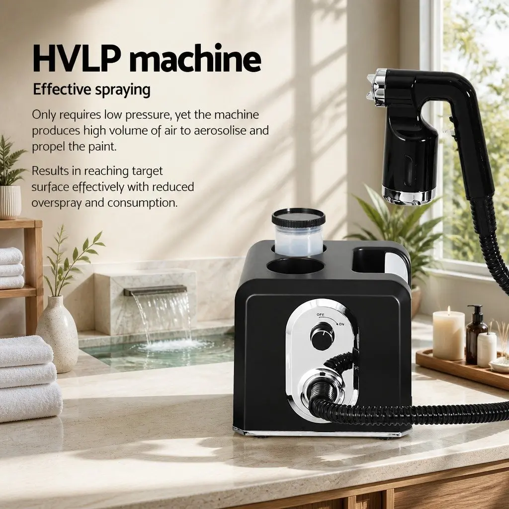 Professional Tanning Equipment Spray Tan Machine Gun 500W Black HVLP with Adjustable Patterns