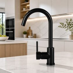 Premium Black Matte Kitchen Mixer Tap for Sinks