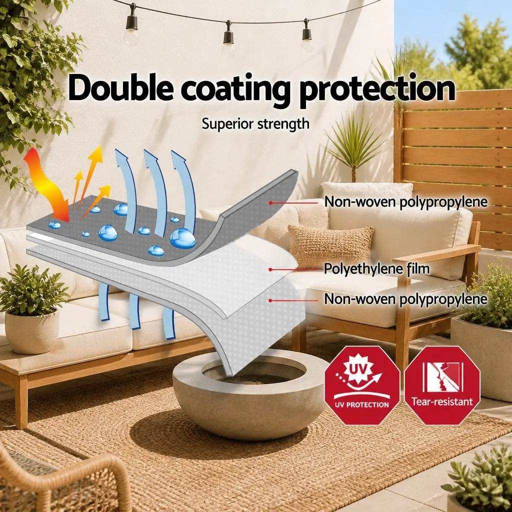 Heavy Duty Poly Tarp 3.6x4.8m Silver Black