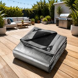 Durable 6x9m Heavy Duty Poly Tarp for Outdoor Use