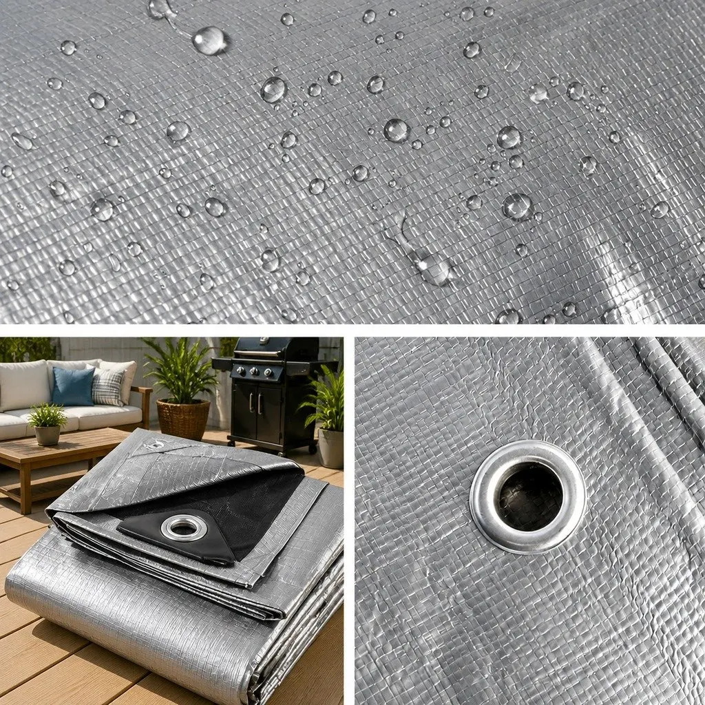 6x9m Heavy Duty Poly Tarp for Outdoor Use