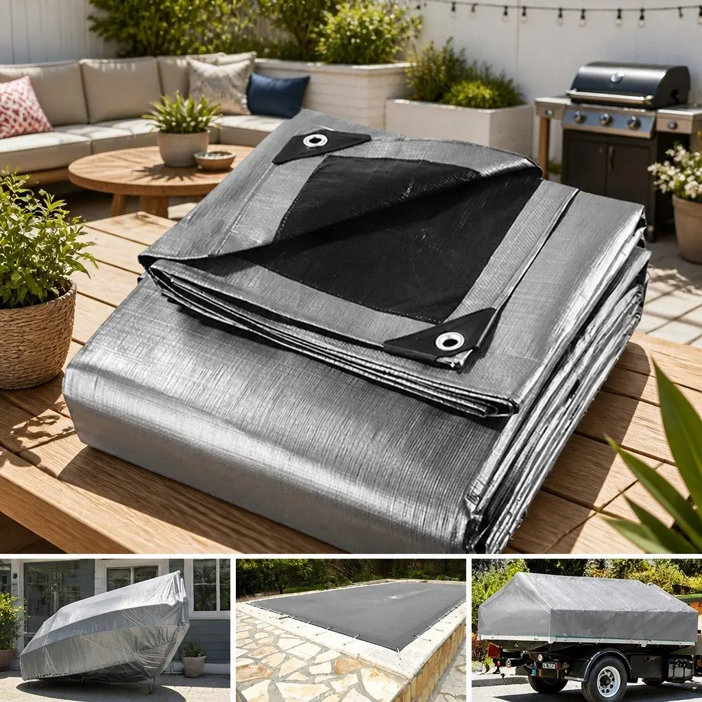 6x9m Heavy Duty Poly Tarp for Outdoor Use
