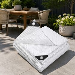 Heavy Duty 2x3m Clear Poly Tarp for Camping & Caravans