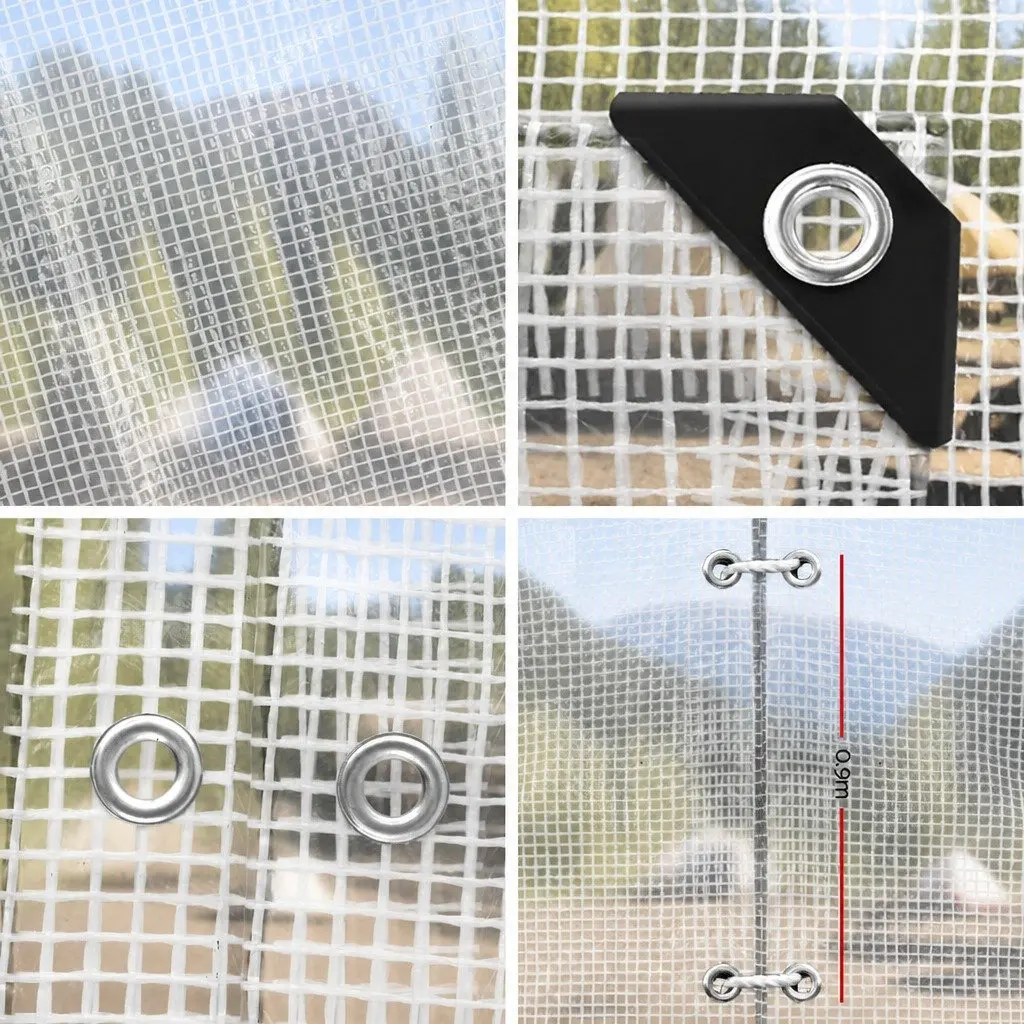 Heavy Duty Clear Waterproof Poly Tarp 3x4m