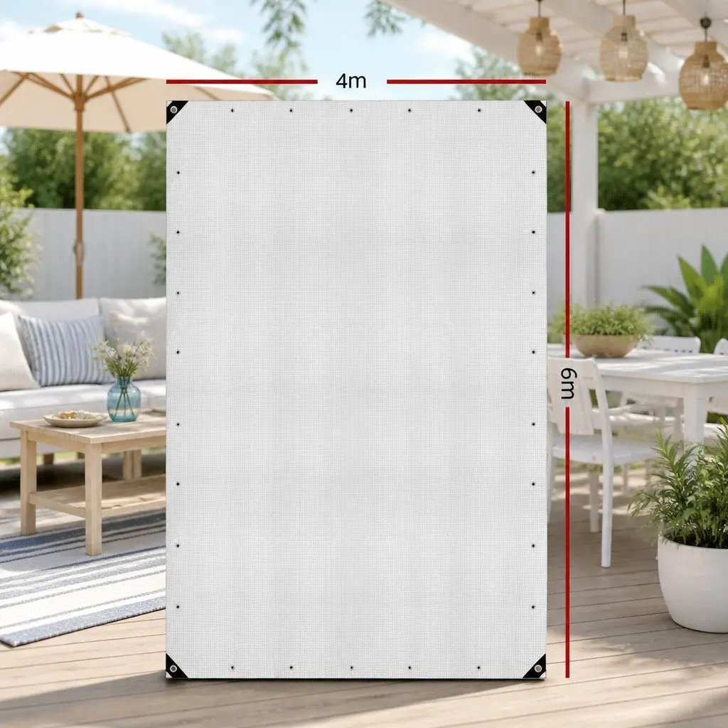 Heavy-Duty 4x6m Waterproof Clear Poly Tarp
