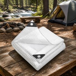 Durable Heavy Duty Poly Tarp 9x12m Clear Waterproof