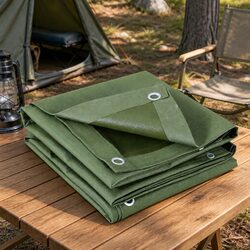 Durable 2x3m Heavy Duty Canvas Tarp for Outdoor Use