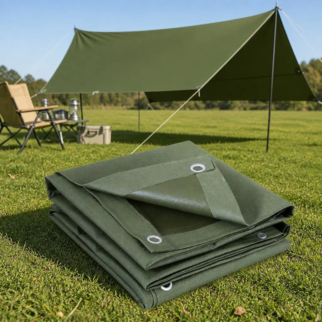 4x6m Green Tarp for Outdoor Use