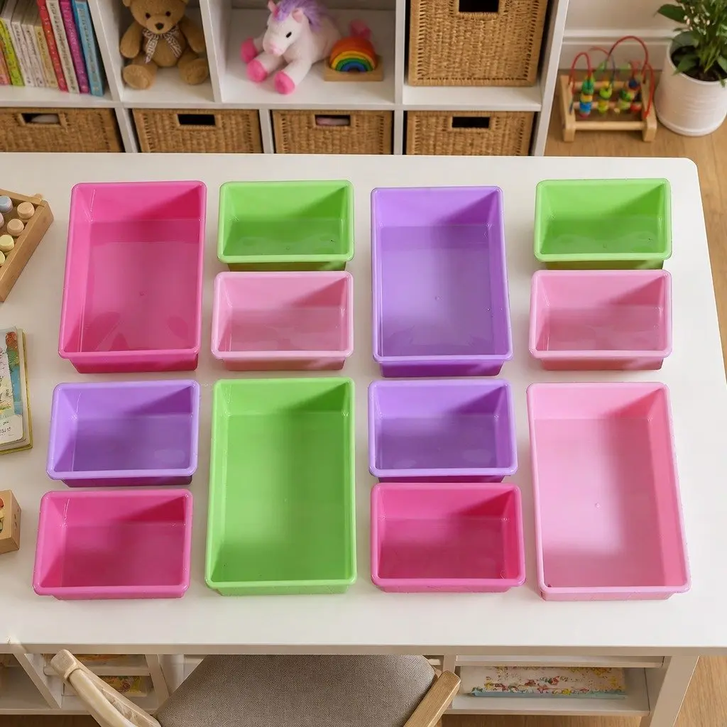 Kids Toy Box Organizer MDF 12 Bins Storage Cube Multi-Colored 86cm x 26.5cm x 78cm