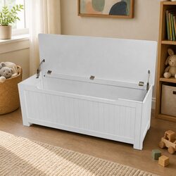 Sturdy Kids Toy Box Storage Chest with Soft-Close Lid