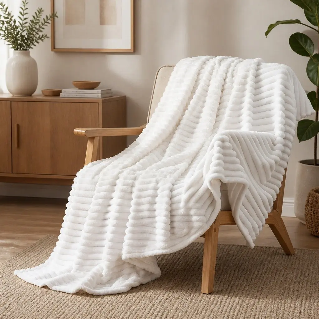 127x152cm Fleece Throw Blanket for Comfort