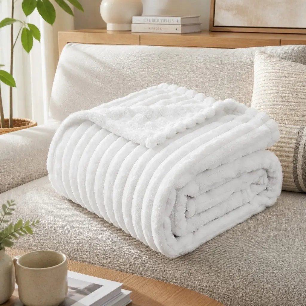 127x152cm Fleece Throw Blanket for Comfort