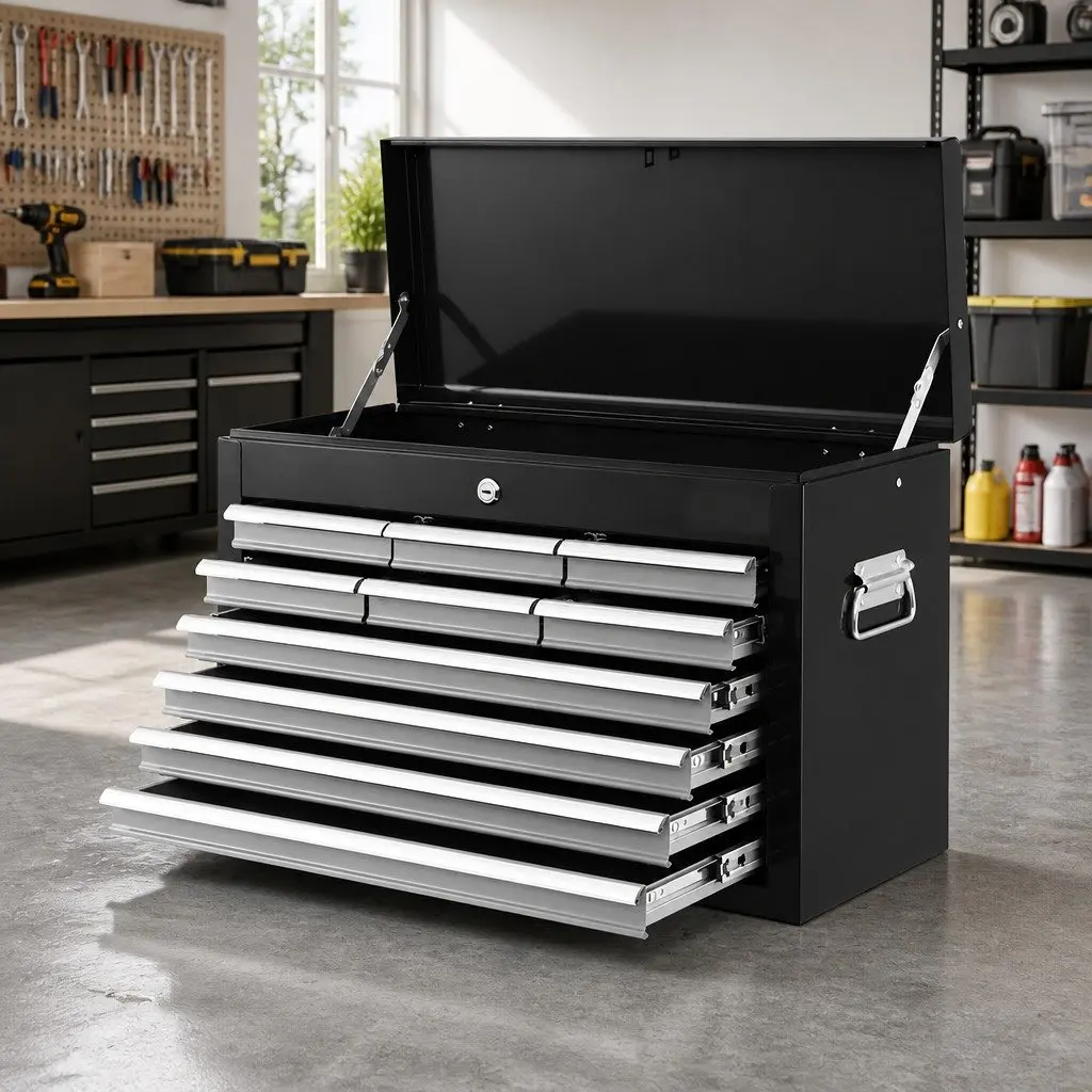 10 Drawer Tool Box Chest for Workshop Organization