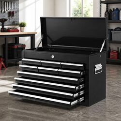 Durable 10 Drawer Tool Chest for Garage Storage