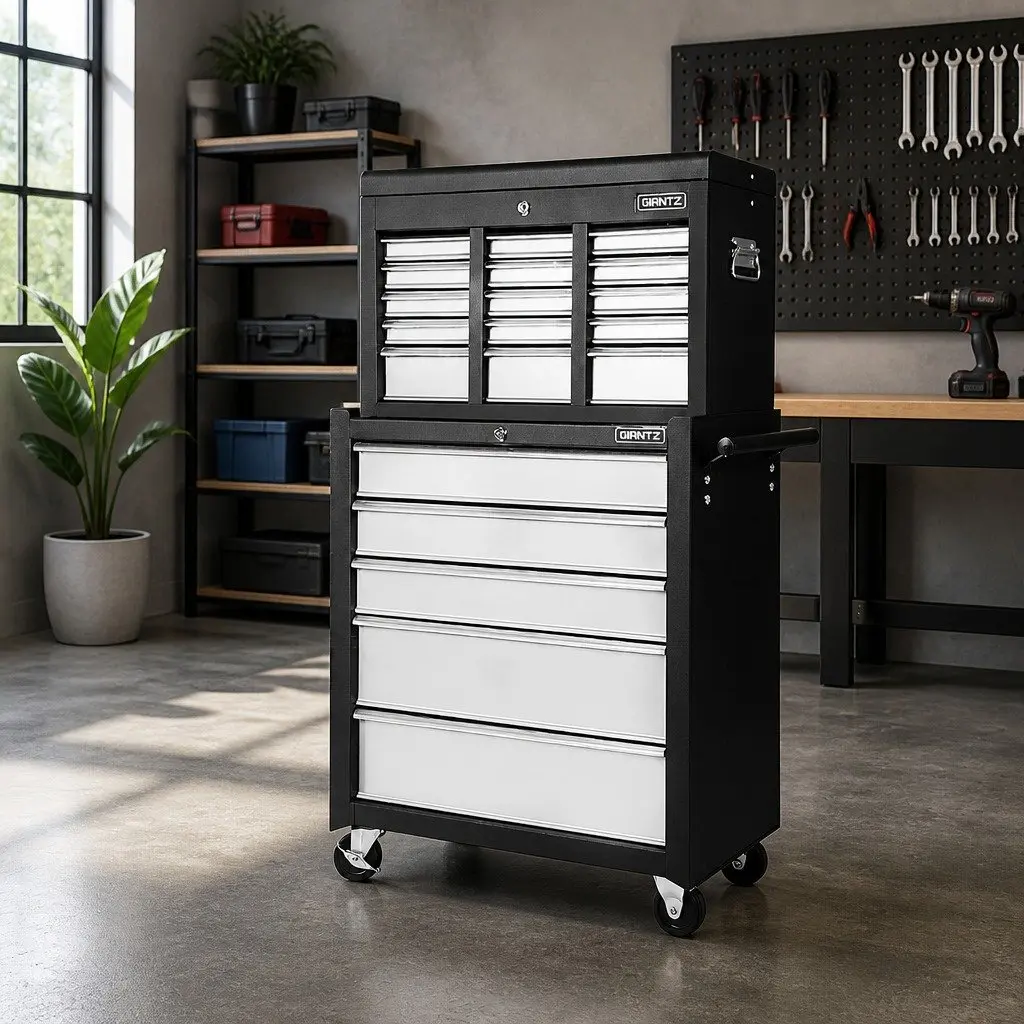 14 Drawer Tool Box Cabinet Chest on Wheels
