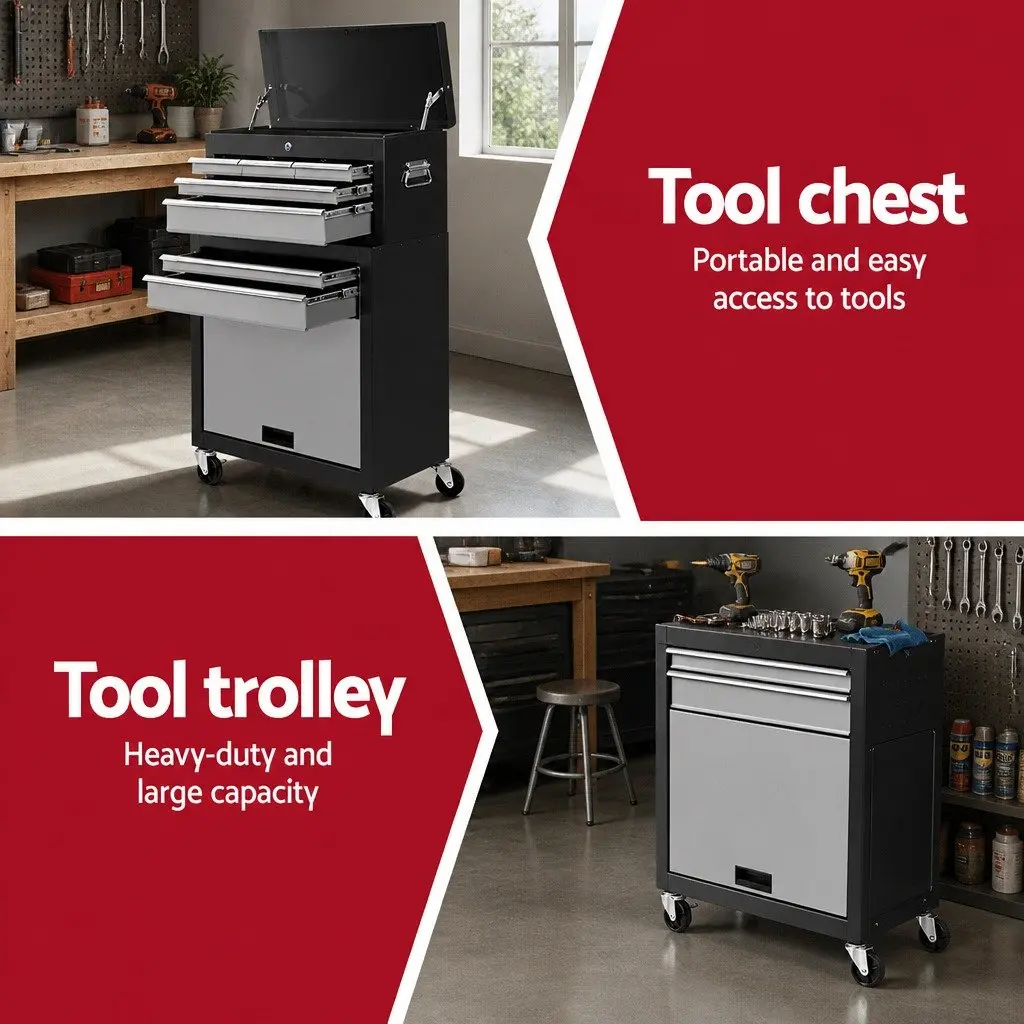7 Drawer Tool Cabinet for Garage Storage