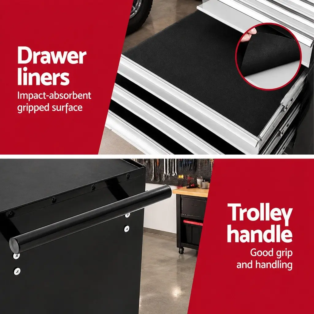 7 Drawer Tool Storage Trolley for Garages
