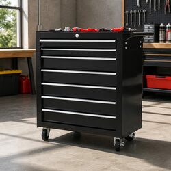 Heavy-Duty 7 Drawer Tool Box Chest for Garage Storage