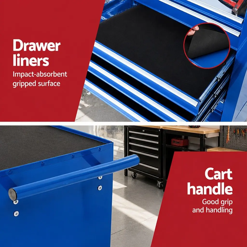 7 Drawer Tool Box Cabinet with Smooth Operation