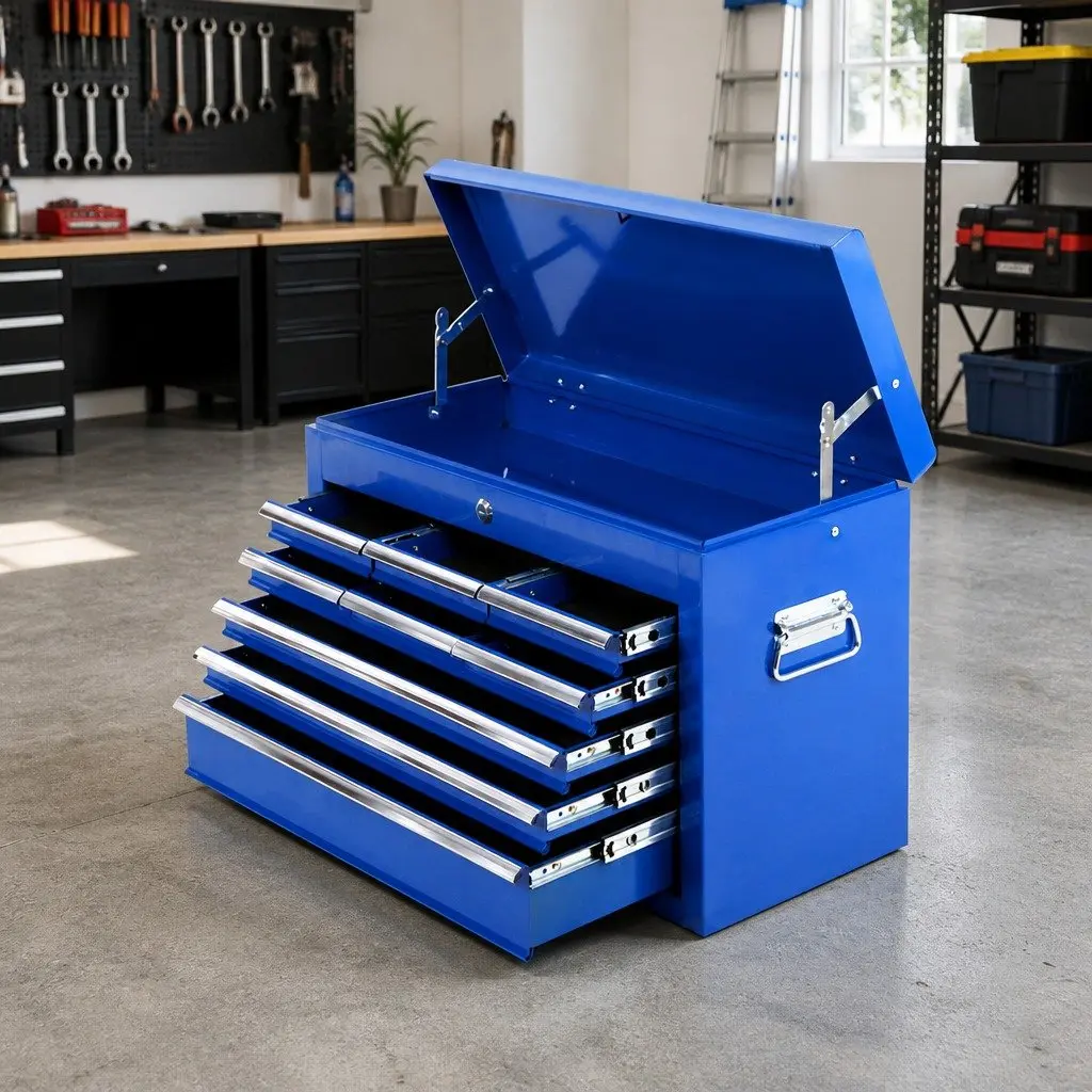 Blue Steel 9 Drawer Tool Storage Cabinet for Workshop