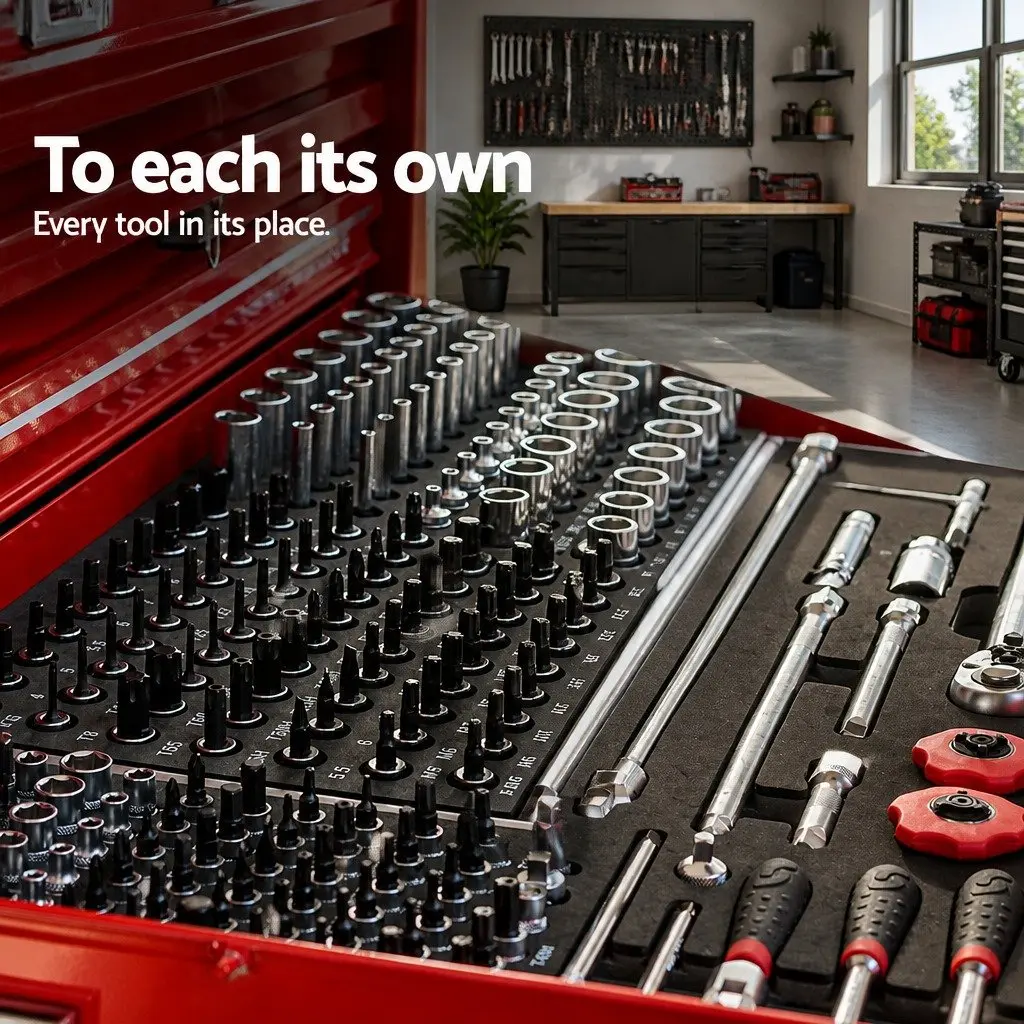 9 Drawer Tool Box Cabinet for Organizing Tools
