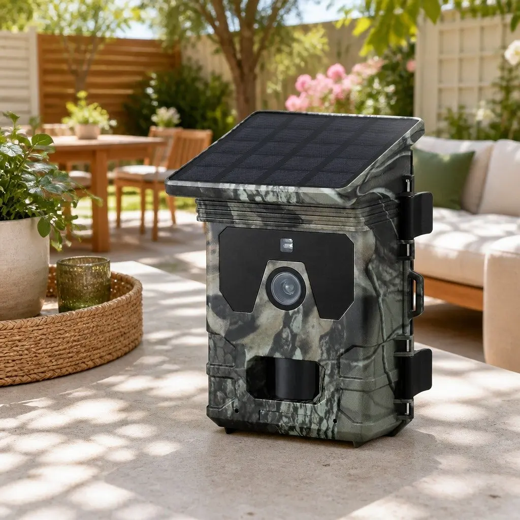 Trail Camera ABS 10cm x 6cm x 14cm Camouflage Green 4K 50MP Wildlife Monitoring PIR Motion Detection Infrared