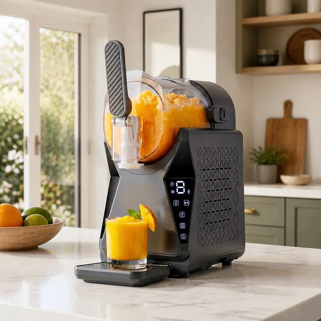 Slushie Machine Metal Plastic 1.3L Grey