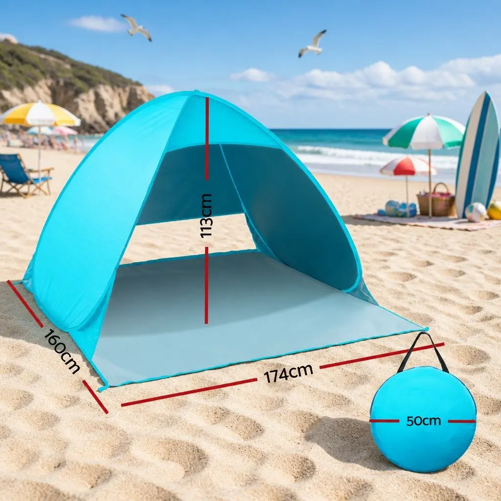 Pop Up Beach Tent for 3 with Instant Setup