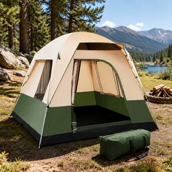 Robust 4-Person Camping Tent for Outdoor Use