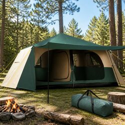 Durable 8-Person Dome Camping Tent for Outdoor Adventures