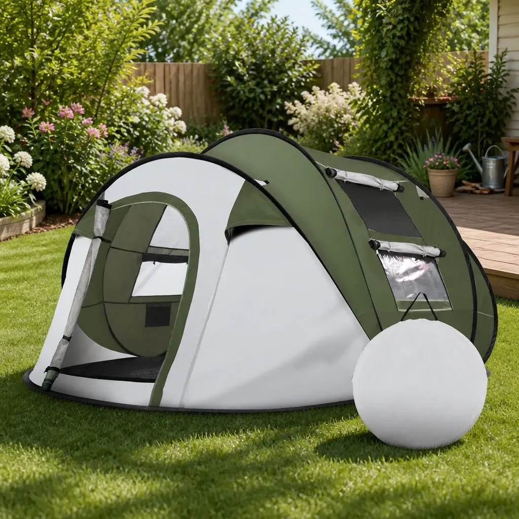 Instant Pop Up Camping Tent for 4-5 People