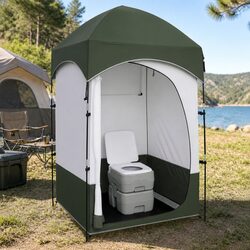 High-Quality Portable Toilet Shower Tent Set 20L