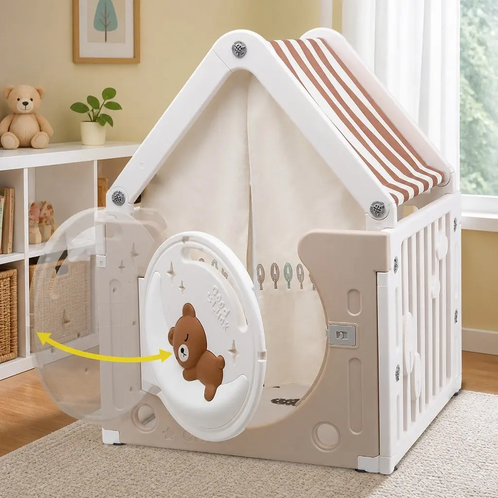 Kids Play Tent Castle with Floor Mat