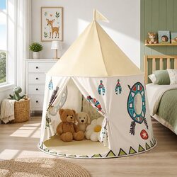 Durable Kids Play Tent Castle with Window & Door, 115cm