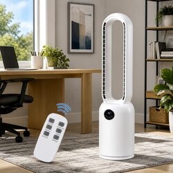 88cm Bladeless Tower Fan with Air Purification and Remote