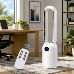 88cm Bladeless Tower Fan with Air Purification and Remote