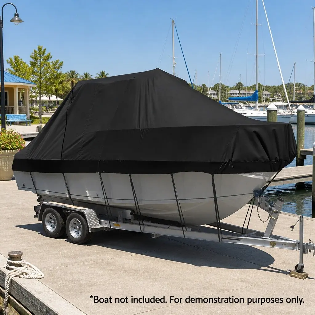 Heavy-Duty Boat Cover for 19-21ft Trailerable Vessels