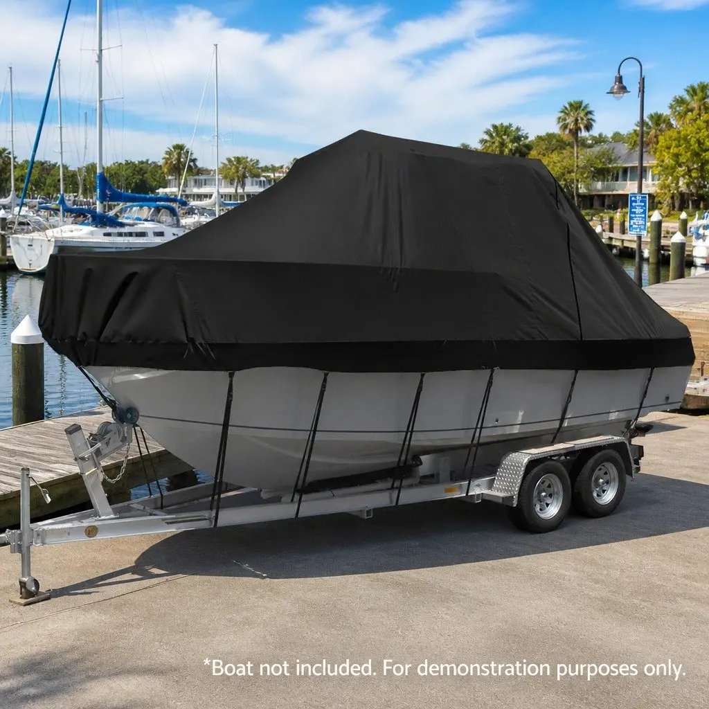 Heavy-Duty Boat Cover for 19-21ft Trailerable Vessels