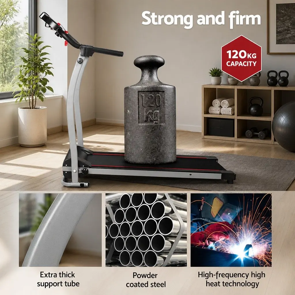 Electric Treadmill for Home Workouts with 12 Programs
