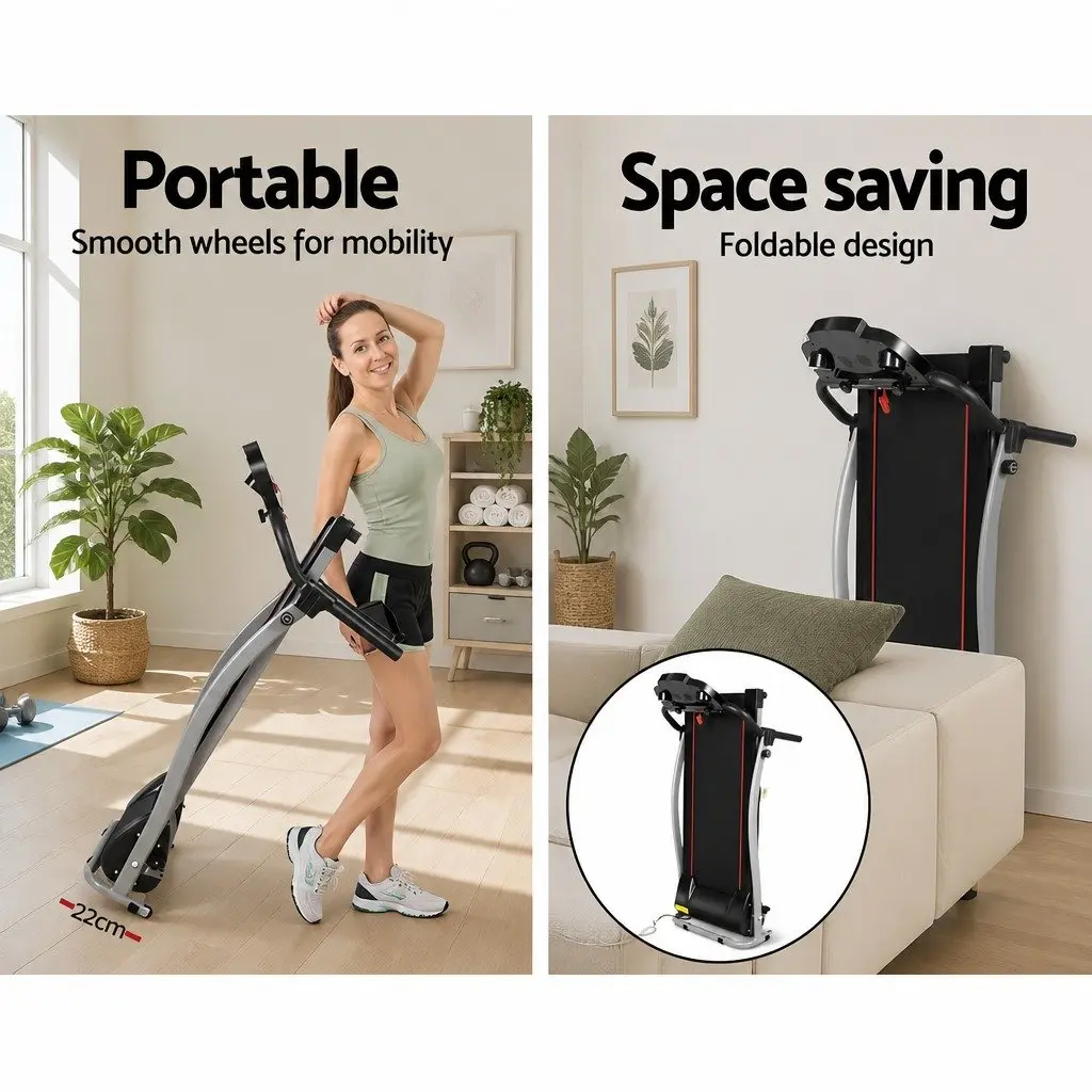 Electric Treadmill for Home Workouts with 12 Programs